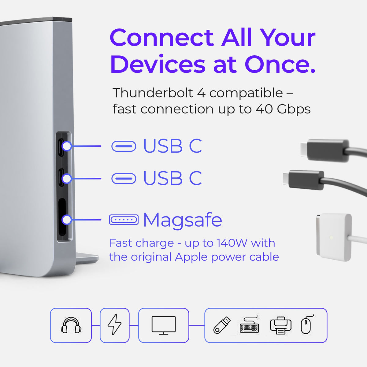 Ascrono® MacBook Docking Station
