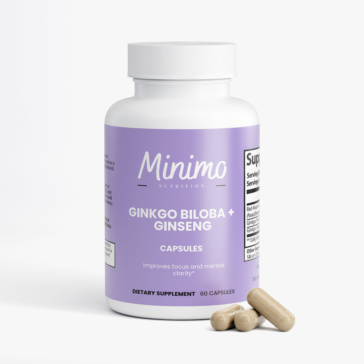 Ginkgo Biloba + Ginseng, 60 ct.