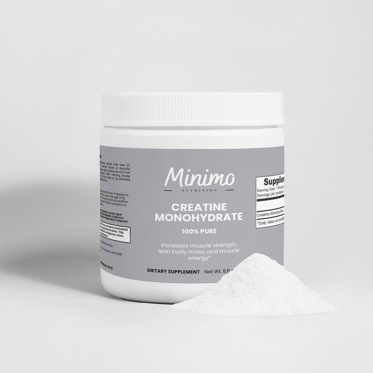 Creatine Monohydrate Powder, 8.8 oz