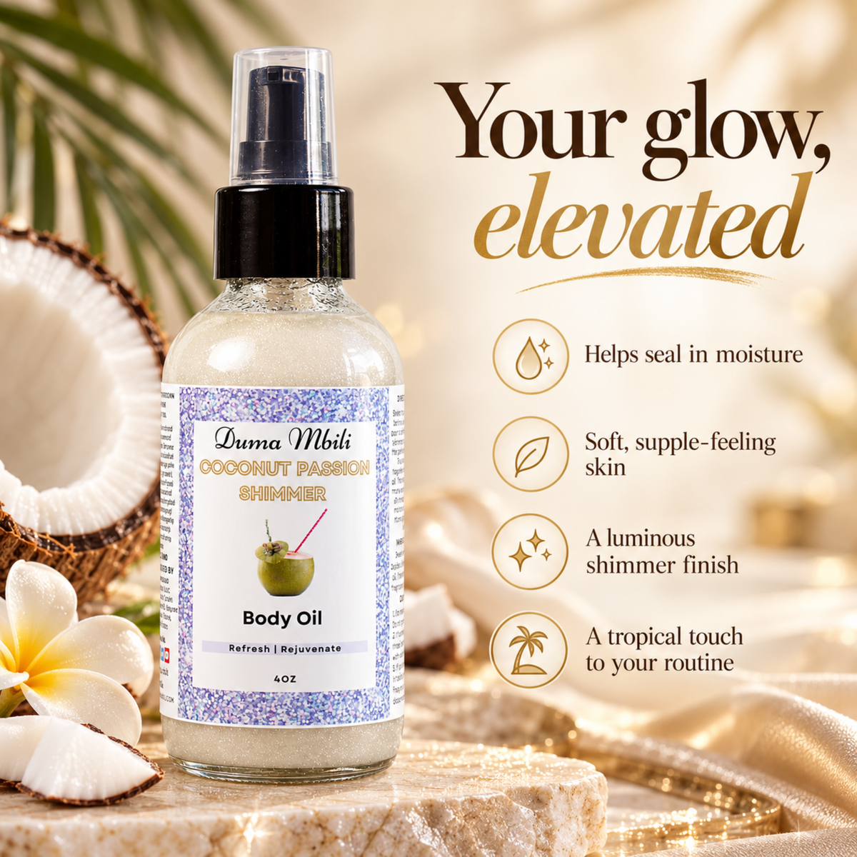 Coconut Passion Shimmer Body Oil