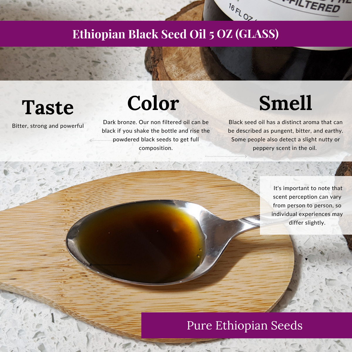 Ethiopian Black Seed Oil 5oz (GLASS)