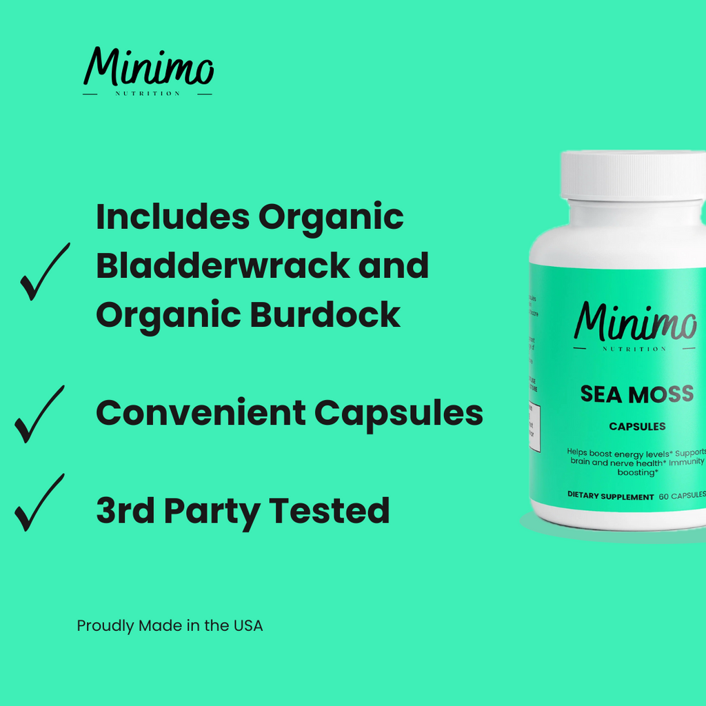 Sea Moss with Bladderwrack and Burdock Root, 60 ct.