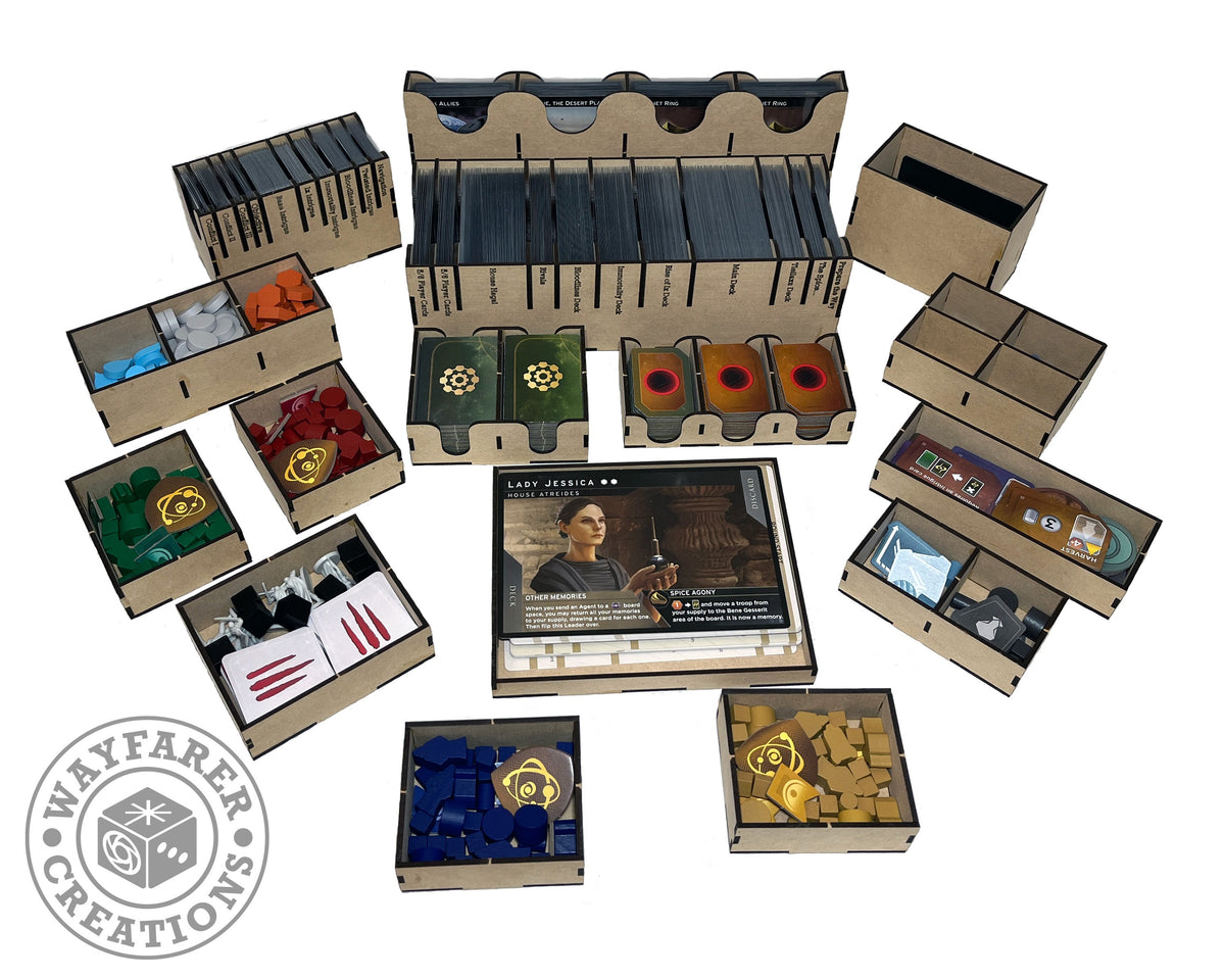 Dune Imperium Uprising Extended Board Game Organizer Insert