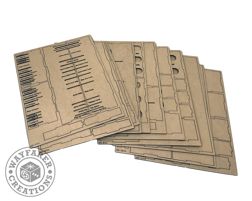 Dune Imperium Uprising Extended Board Game Organizer Insert