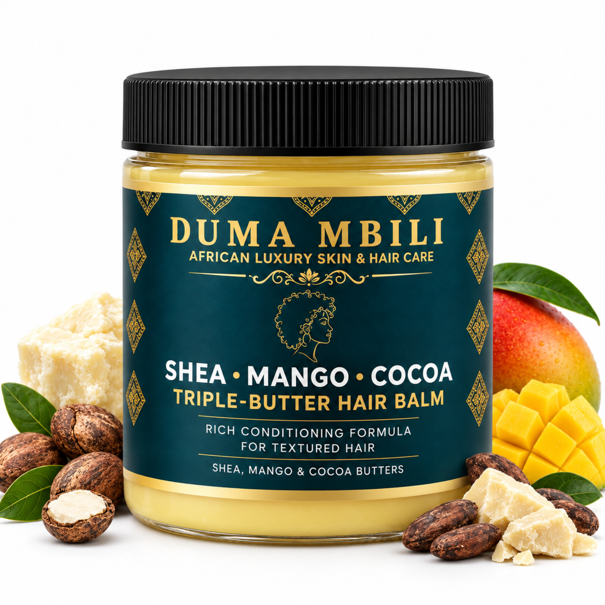 Duma Mbili Shea • Mango • Cocoa Triple-Butter Hair Balm
