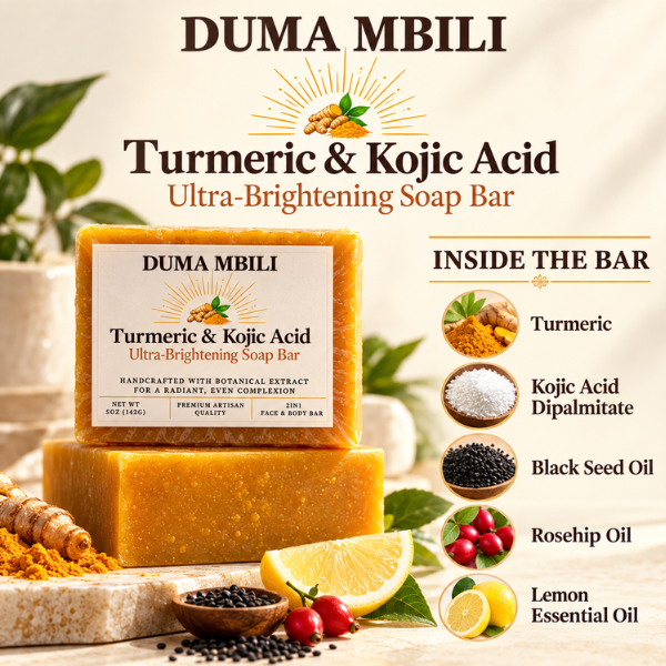 Duma Mbili Turmeric & Kojic Acid Ultra-Brightening Soap Bar