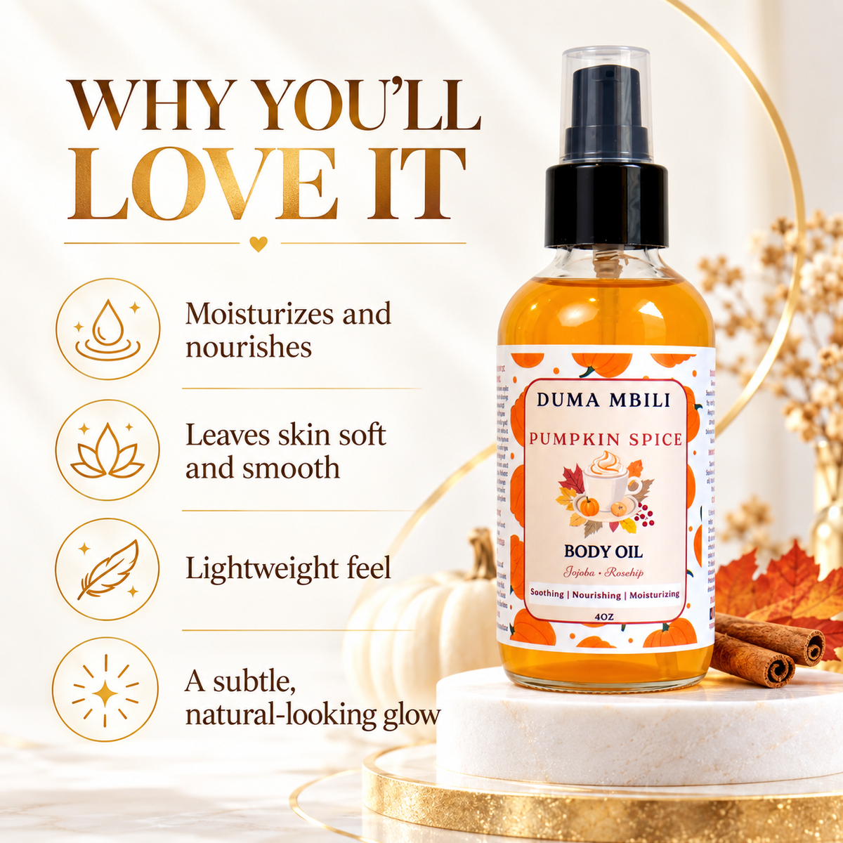 Pumpkin Spice Body Oil