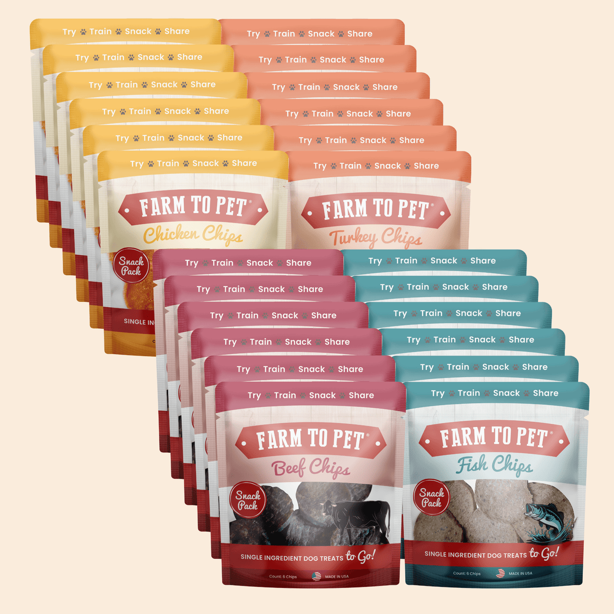 Snack Pack Dog Treat Sampler