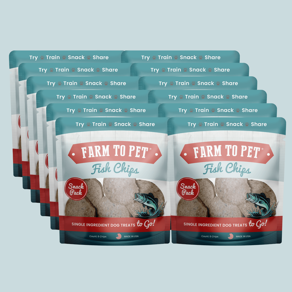 Fish Chips Snack Pack Bundles | Dog Treats for Training & Travel