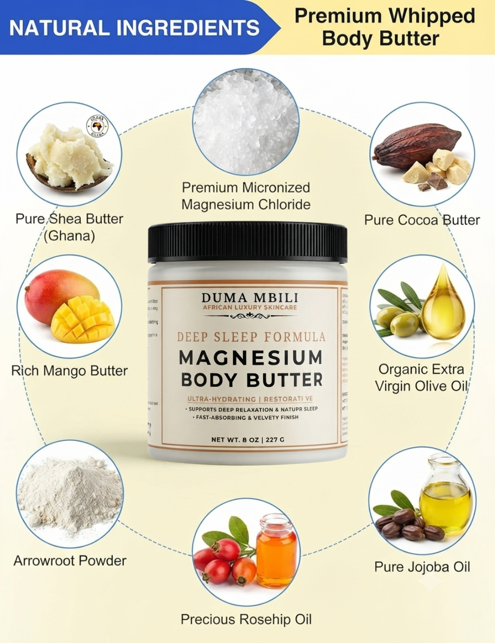 Duma Mbili Deep Sleep Magnesium Body Butter