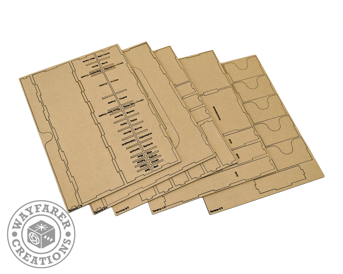 Taverns of Tiefenthal Board Game Organizer Insert