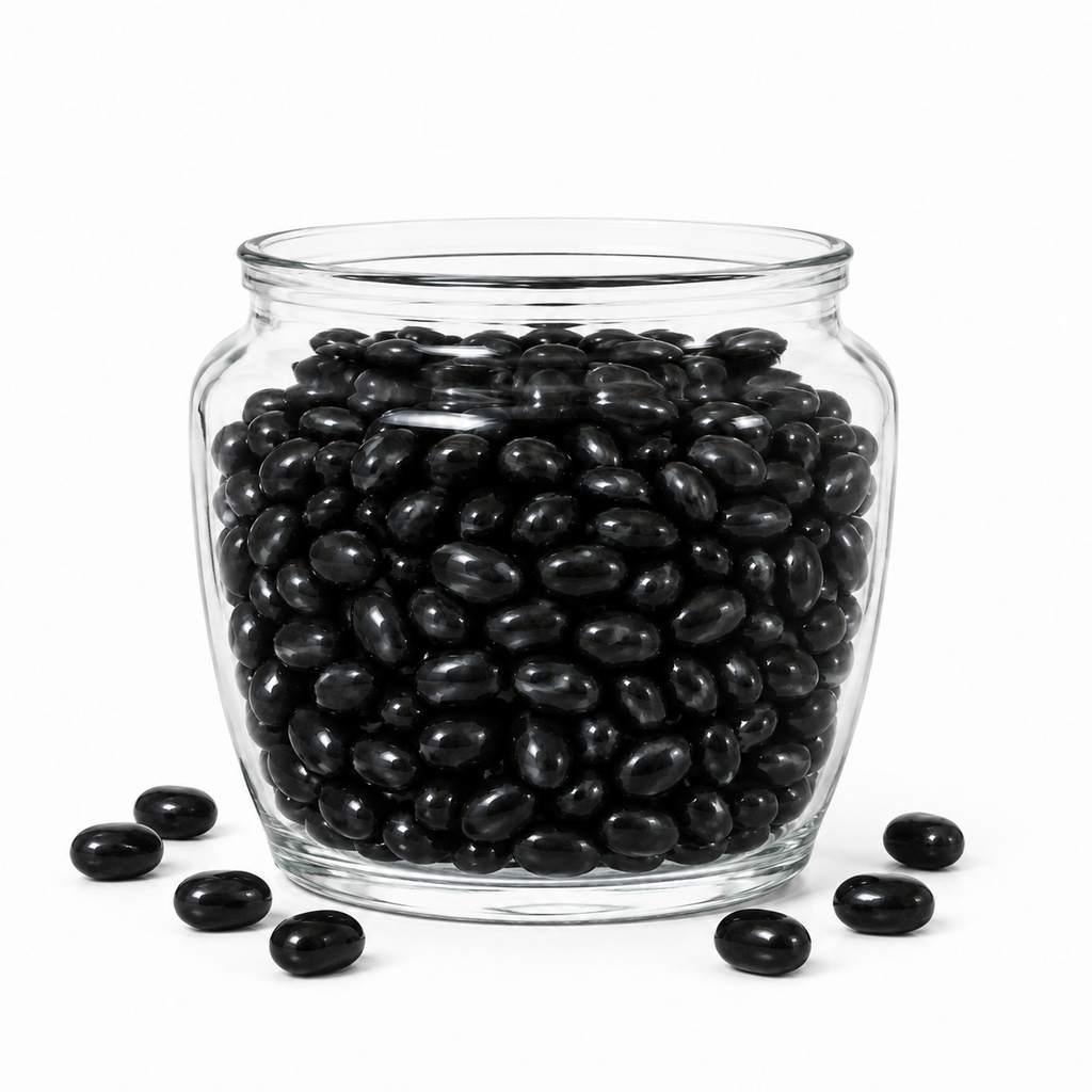 Black Jelly Beans – Berry Flavored – Bulk Value Bag
