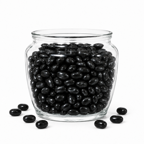 Black Jelly Beans – Berry Flavored – Bulk Value Bag