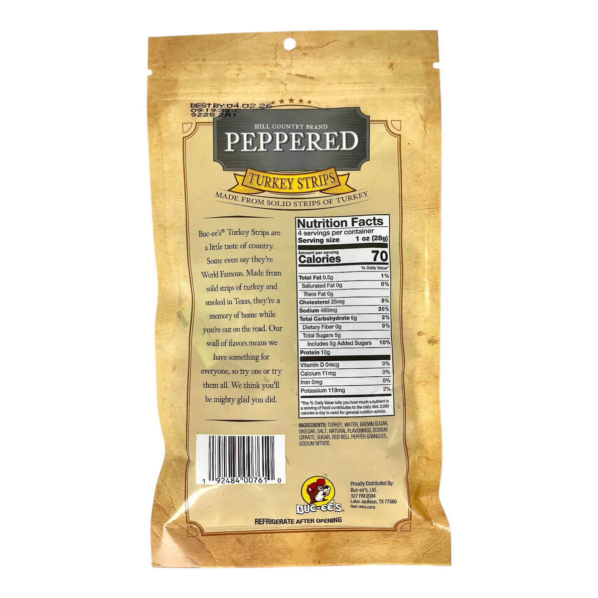 Hill Country Brand Peppered Turkey Jerky