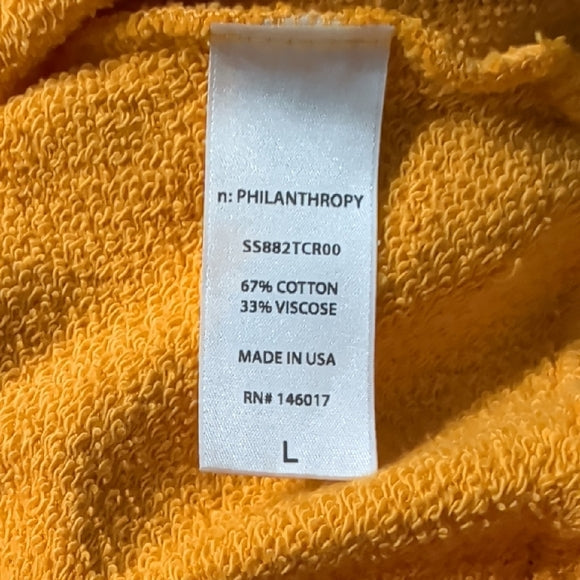 n:PHILANTHROPY Mustard Yellow Relaxed Hoodie Women's Large