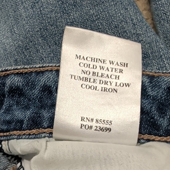 Fashion Nova Light Blue High-Rise Distressed Ankle Jeans Women's 1