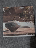 Decorative Ceramic Vase Art Print Coaster - Rustic Neutral Tones Handcrafted