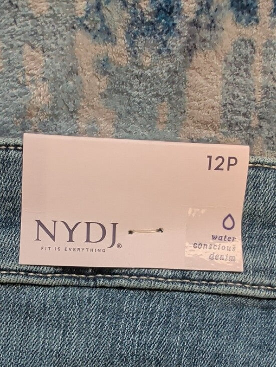 NYDJ Mid Wash Denim Bermuda Shorts with Rolled Cuffs NWT