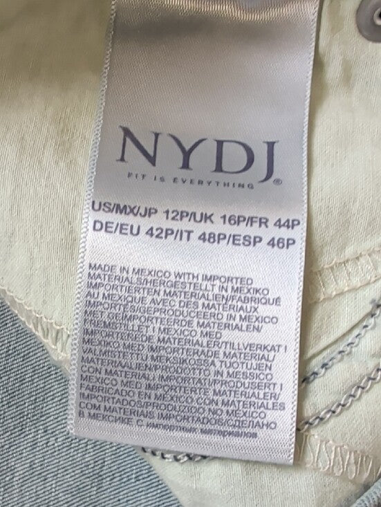 NYDJ Mid Wash Denim Bermuda Shorts with Rolled Cuffs NWT
